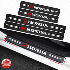 4x Honda Car Door Plate Sill Scuff Cover Anti Scratch 3D Decal Sticker Protector picture