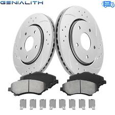 302mm Front G-coated Rotors +Brake Pads for Chrysler Town & Country 2008-2016 picture