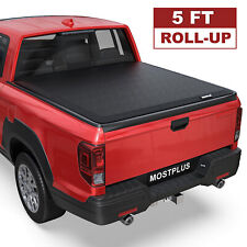 5FT Roll Up Soft Truck Bed Tonneau Cover For 2017-2024 Honda Ridgeline On Top picture