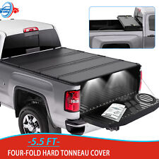5.5FT 4-Fold Hard Truck Bed Tonneau Cover For 2004-2015 Nissan Titan New picture