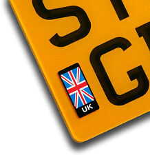 UK Union Jack Flag Vinyl Sticker For Motorcycle Number Plate Identifier Brexit picture