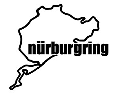 Nurburgring Sticker racing track decal fits euro BMW Audi Mini Porsche Mclaren picture