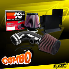For 07-12 BMW 328i E90/E92/E93 3.0L 6cyl Black Cold Air Intake + K&N Air Filter picture