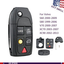 For Volvo XC70 XC90 2003 2004 2005 2006 2007 Flip Remote Car Key Fob Shell Case picture