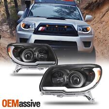 Fits 2006 2007 2008 2009 Toyota 4Runner DRL LED Strip Black Projector Headlights picture