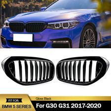 Front Kidney Grille for BMW G30 G31 540i 530e M550i 5-Series 2017-20 Gloss Black picture