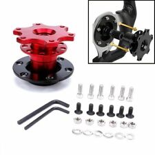 Universal Sports Steering Wheel Quick Release Snap Off Boss Kit Hub Adapter Red picture