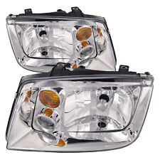Fits 02-05 Volkswagen VW Jetta Headlights Pair Set Without Fog Lamps Halogen picture