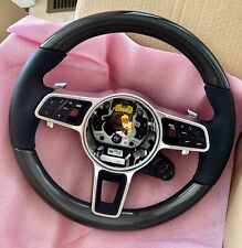 OEM Carbon Porsche Steering Wheel 971 Panamera 9Y0 Cayenne Heated & Sport Chrono picture