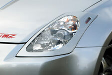 3K Carbon Fiber Headlight Eyelids Covers For Nissan 350z Z33 Pair Left/Right CF picture
