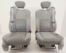 2002-2007 FORD F250 Super Duty Extended Cab Front Bucket Seats Gray Cloth Manual picture