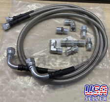 SS Braided Transmission Cooler Hose Lines Fittings TH350/700R4/TH400 52