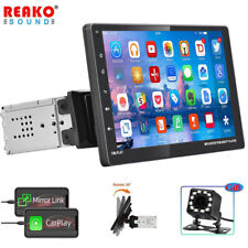 Single 1DIN Rotatable Bluetooth CarPlay Car Stereo Radio 9'' Touch Screen MP5 FM picture