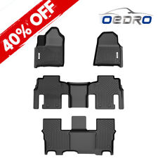 OEDRO 3 Row Floor Mats For 2022-2024 Jeep Wagoneer 8 Passenger TPE Liners Set picture