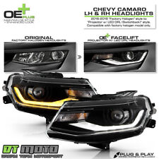 2016-2018 Chevy Camaro Halogen Projector Headlights w/DRL LED Switchback 16-18 picture