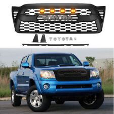 Front Bumper Hood Grille for Tacoma 2005-2011 2009 2010 Upper Grill Matte Black picture