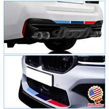 For BMW Universal M Performance Power Sport Front Rear Bumper 3D Decal Stickers picture