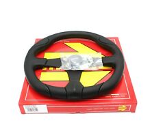 MOMO Steering Wheel Quark Black Polyurethane 350mm Tuning Sport Racing picture