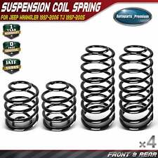 4x Coil Springs for Jeep Wrangler 1997-2006 TJ 1997 1998-2005 Front & Rear Side  picture