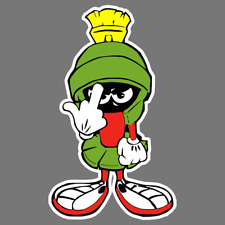 Marvin The Martian Flip Off Funny Vinyl Sticker Car Window Decal JDM Laptop picture