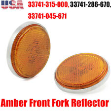 Pair Amber Front Fork Reflector For Honda S90 Z50A SL125 CT70 Z50A Mini Trail picture