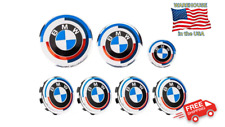 7Pcs for BMW X7 (G07) 50th Anniversary Emblem 50 Jahre Emblems Trunck Hood Hubs picture
