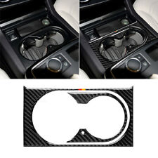For Mercedes Benz GLS GLE GL ML Carbon Fiber Console Water Cup Holder Trim Cover picture