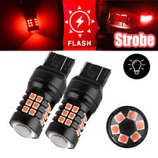 Red Strobe/Flashing Blinking LED Lamp for Honda Civic Accord Brake Tail Light picture