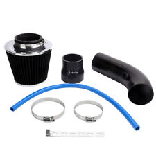 Universal Car Cold Air Intake Filter Induction Pipe Power Flow Hose System Black picture