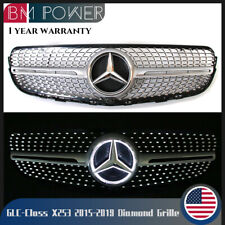For Mercedes Benz GLC-Class X253 GLC300 GLC350 Diamond 15-19 Grill W/ LED Emblem picture