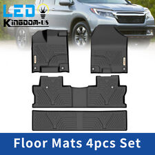 Floor Mats Liners Front Rear All-Weather for 2017-2023 Honda Ridgeline Crew Cab picture