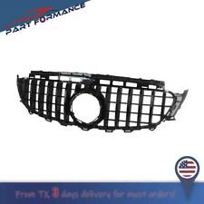 GT R Grille Fit Mercedes Benz W213 E-CLASS 2016-2020 W/ CAMERA HOLE ALL Black  picture