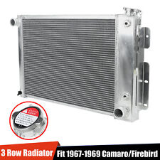 3Row Full Aluminum Racing Cooling Radiator For 67-69 Chevy Camaro/Firebird AT/MT picture