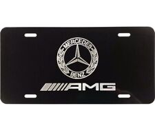 New Mercedes AMG 2 LOGO Car Tag Diamond Etched on Aluminum License Plate picture