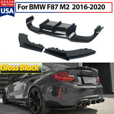 FOR 2016-2020 BMW F87 M2 M2C PERFORMANCE STYLE GLOSS BLACK REAR BUMPER DIFFUSER picture