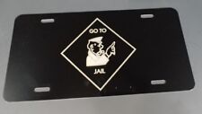 Monopoly go to jail Aluminum License Plate laser etched car front tag game  picture