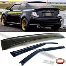 For 11-16 Scion tC Coupe Mugen Style 3D Wavy Window Visor + Rear Roof Visor picture