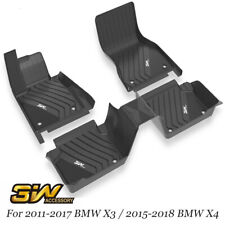 3W Floor Mats Liners Set Compatible for for 2011-2017 BMW X3 / 2015-2018 BMW X4 picture