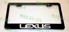 Lexus Letter Laser Style Black Stainless Steel License Plate Frame Rust Free  picture