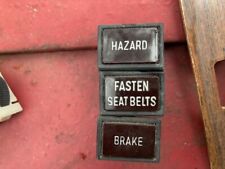 FIAT 124 SPIDER HAZARD BRAKE FASTEN SEAT BELTS WARNING LAMP INDICATORS picture