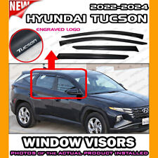 WINDOW VISORS for 2022 → 2024 Hyundai Tucson / DEFLECTOR VENT SHADE RAIN GUARD picture