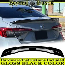 For 2022-2024 Honda Civic 4Dr Si Factory Style Trunk Spoiler Wing GLOSS BLACK picture