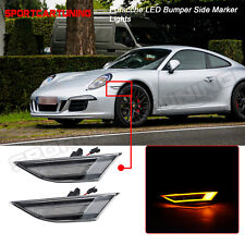 Clear LED Side Marker Lights For Porsche  911 991 Carrera 981 Cayman Boxster 718 picture