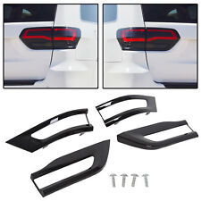 For 2014-2020 Jeep Grand Cherokee Gloss Black Tail Light Lamp Cover Trim Bezel picture