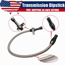 Stainless Flexible Transmission Dipstick For Chevy GM TH400 TH350 Turbo SBC BBC picture