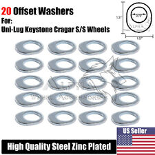 20Pc Offset Wheel Washers For Uni-Lug Keysotne Cragar S/S Wheels picture
