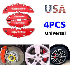 4x Red 3D Style Front+Rear Car Disc Brake Caliper Cover Brake Accessories Parts picture