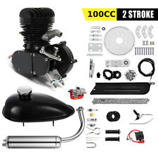 2023 2-Stroke 100cc Bicycle Motor Kit Bike Motorized Petrol Gas Engine Set Black picture
