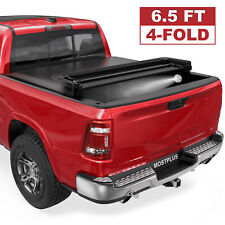6.4FT/6.5FT 4 Fold Soft Bed Tonneau Cover For 02-23 Ram 1500 03-23 Ram 2500/3500 picture