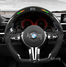 Led Carbon Fiber Flat Customized Steering Wheel for BMW M1 M2 M3 M4 F80 F82 X5X6 picture